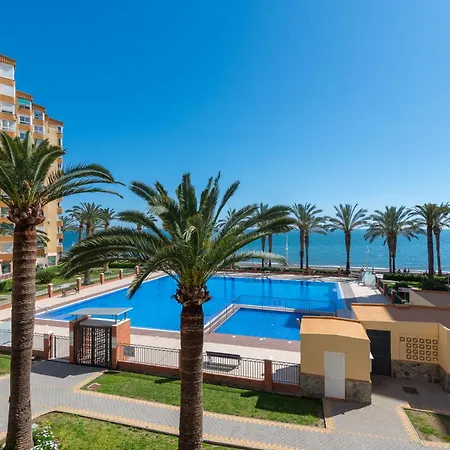 Familiar, Terraza Con Vistas Al Mar, Piscina, Pistas De Tenis, Wifi Y En Primera Linea De Playa * Algarrobo Costa