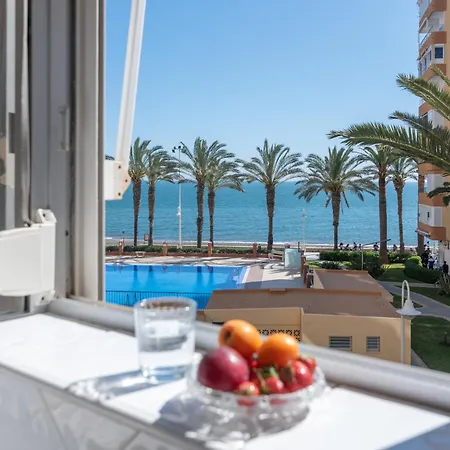 Familiar, Terraza Con Vistas Al Mar, Piscina, Pistas De Tenis, Wifi Y En Primera Linea De Playa 公寓